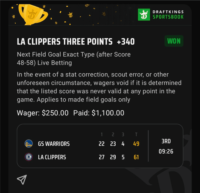 Warriors vs Clippers